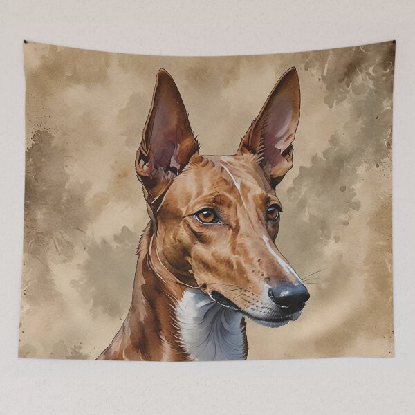 Artikelvorschau, Podenco Andaluz Aquarell Hunde-Kunst entworfen und verkauft von MaverlyShop.