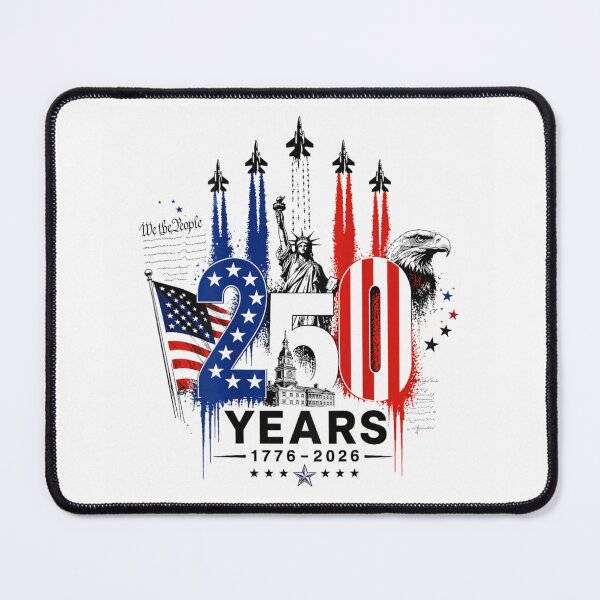 Item preview, America Semiquincentennial 250 Years Celebration Patriotic Jet Flyover Heritage Art designed and sold by Daisy Grimes.