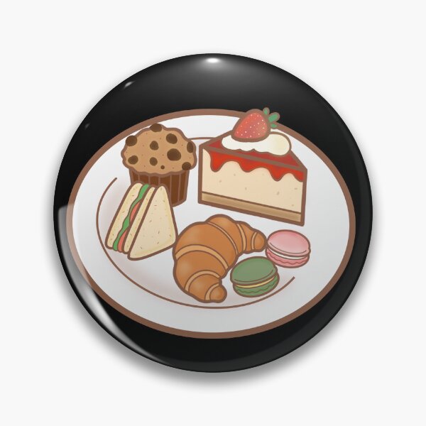 Item preview, Aesthetic Bakery Dessert Illustration with Strawberry Cake and Croissant⁠ designed and sold by Teenidesign .