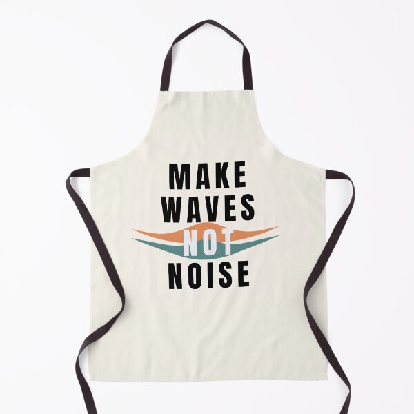 Item preview, Make Waves Not Noise Minimalist Graphic T-Shirt | Retro Aesthetic Beach Vibes Tee designed and sold by RadiantReza.