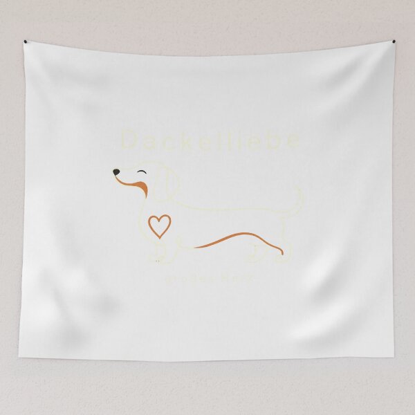 Item preview, Dachshund love, big heart designed and sold by pirminio.
