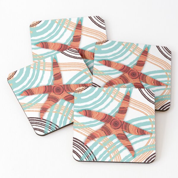 Item preview, Kawaii Starfish Ocean Pattern designed and sold by Pryhozha.