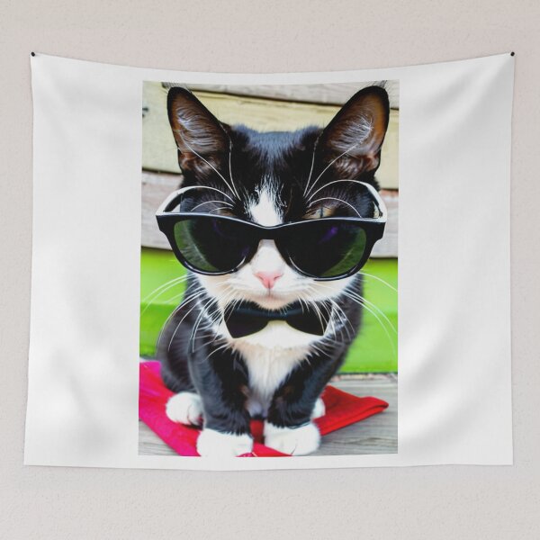 Item preview, Animals - Black and White Cat, Cool Humor and Internet Pop Culture designed and sold by DoodyPets.