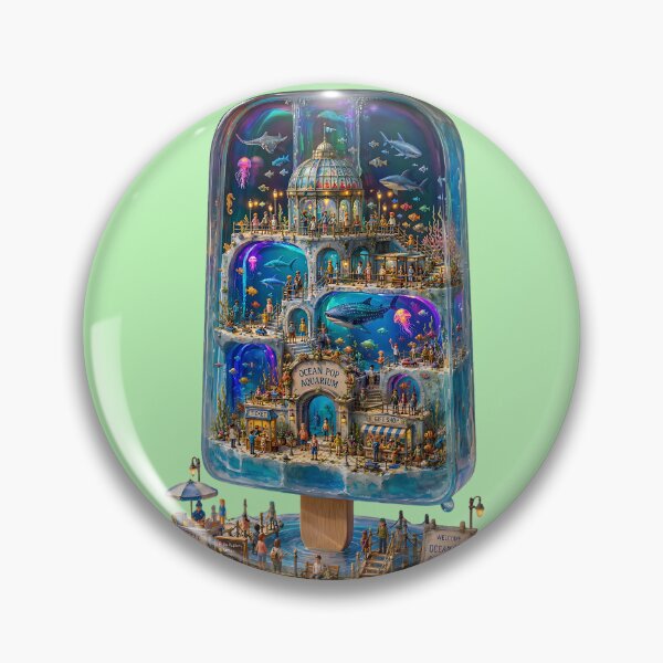 Item preview, Ocean Pop Aquarium – Fantasy Frozen Underwater World Art designed and sold by sunbowjp stadio.