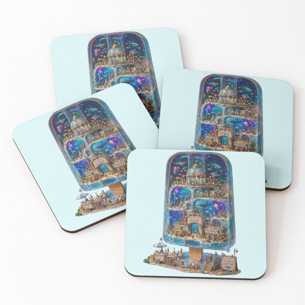 Item preview, Ocean Pop Aquarium – Fantasy Frozen Underwater World Art designed and sold by sunbowjp stadio.