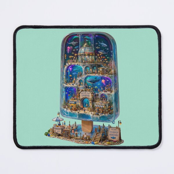 Item preview, Ocean Pop Aquarium – Fantasy Frozen Underwater World Art designed and sold by sunbowjp stadio.