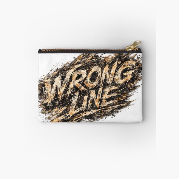 Item preview, Wrong Line – Rough Typography Art designed and sold by Cukupsehatlah.