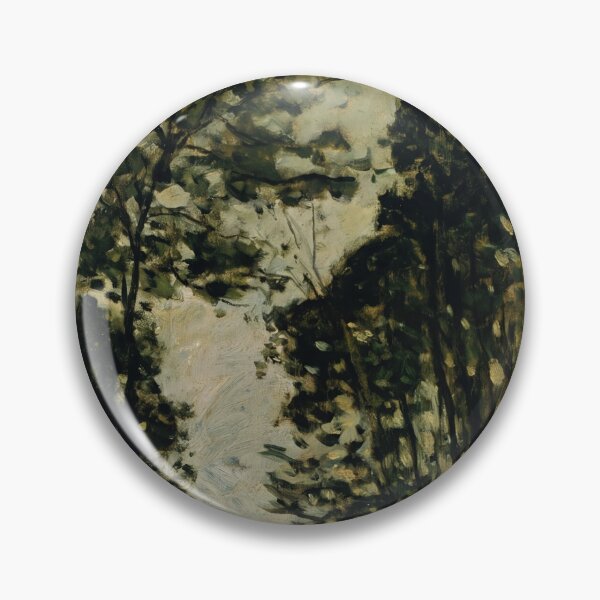 Item preview, Sunlit Country Road Through Tall Trees designed and sold by artofuniverse.