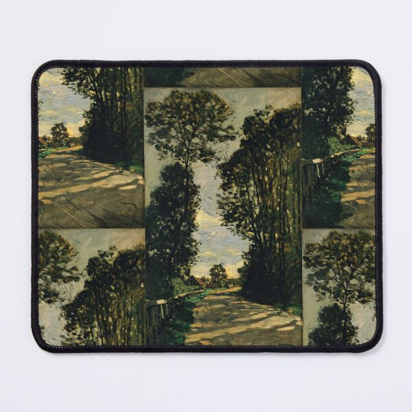 Item preview, Sunlit Country Road Through Tall Trees designed and sold by artofuniverse.