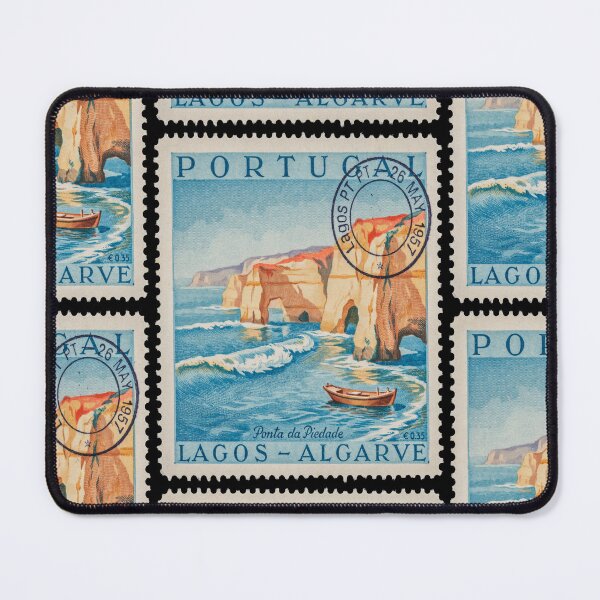 Item preview, Lagos Algarve Portugal Coastal Postage Stamp Sticker designed and sold by stickercuffs.