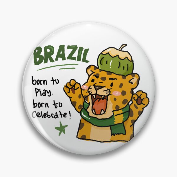 Item preview, Awkward Animal Hat Club – Brazil Coconut Spirit | Cute Leopard World Cup 2026 Sticker designed and sold by chupichapa.