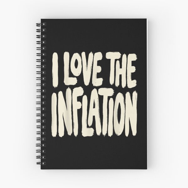 Item preview, Sarcastic Political Economy Humor I Love The Inflation Distressed Typography Art designed and sold by Chaya Reid.