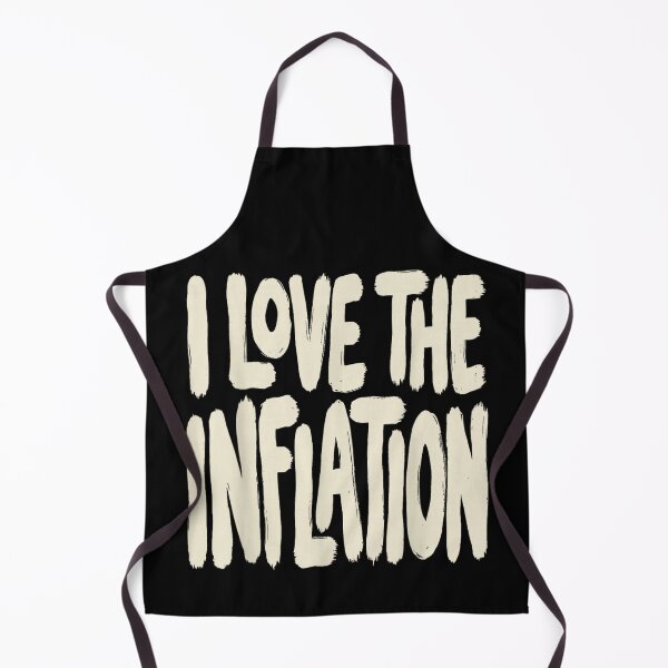 Item preview, Sarcastic Political Economy Humor I Love The Inflation Distressed Typography Art designed and sold by Chaya Reid.