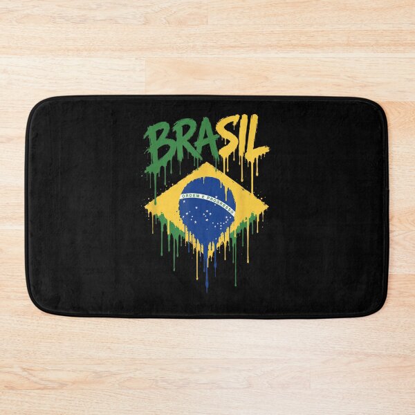 Item preview, Patriotic Brazil Flag Paint Drip Splash Effect Brasil National Pride Design designed and sold by Phil Ben.