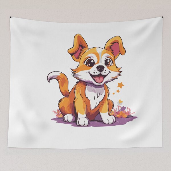 Item preview, Playful kids dog t shirt design, vector graphic, colorful, adorable Dog Lover Design – Funny Puppy Art for Pet Owners designed and sold by Artimax-Studio.