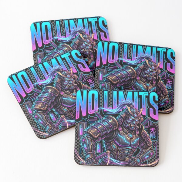 Item preview, Cyber Samurai No Limits - Futuristic Neon Streetwear Graphic designed and sold by alalame.