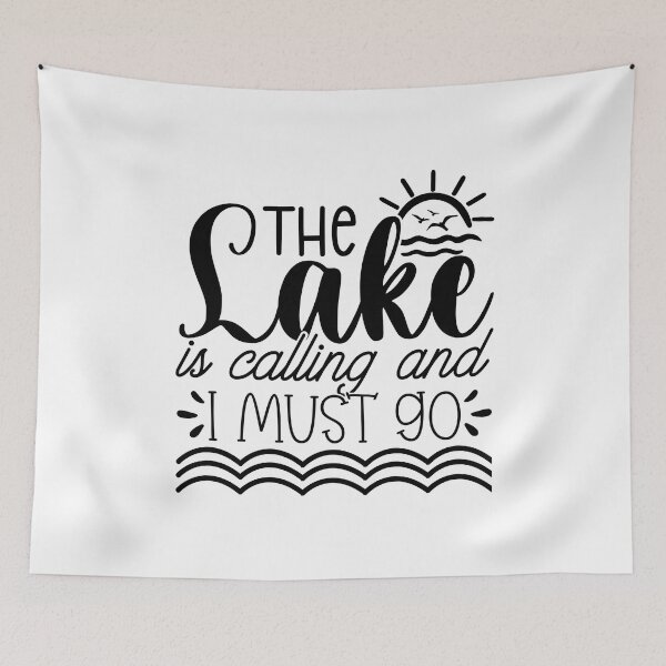 Item preview, The Lake Is Calling and I Must Go – Lake Life Adventure Design designed and sold by EmeraldeaArt.