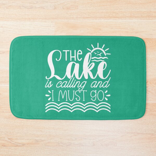 Item preview, Copy of The Lake Is Calling and I Must Go – Lake Life Adventure white Design designed and sold by EmeraldeaArt.
