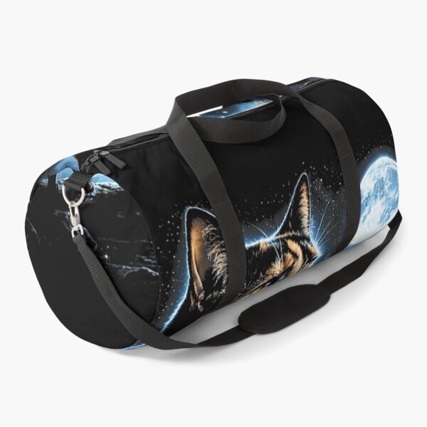 Item preview, Mystic Tortoiseshell Cat Howling At Starry Sky Full Moon Waterfall Fantasy designed and sold by Phil Ben.