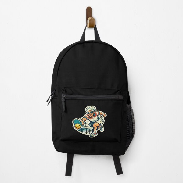 Item preview, Retro Pickleball Grandma — 80s Tennis Action Sticker designed and sold by Timeless Junction.
