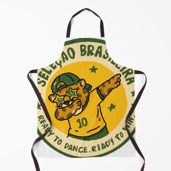 Item preview, Awkward Animal Hat Club – Seleção Brasileira | Dabbing Leopard Football Sticker designed and sold by chupichapa.