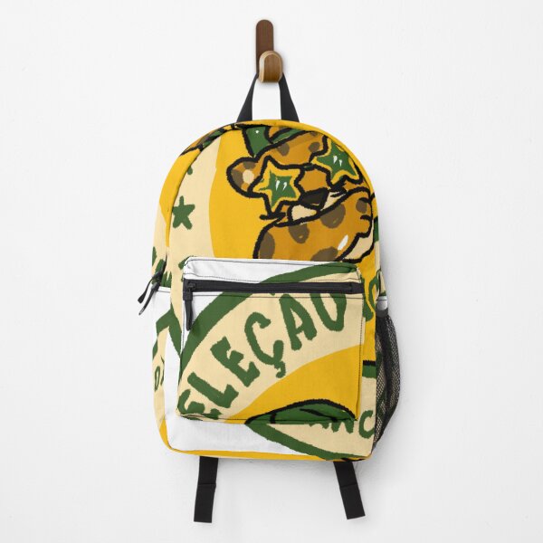 Item preview, Awkward Animal Hat Club – Seleção Brasileira | Dabbing Leopard Football Sticker designed and sold by chupichapa.