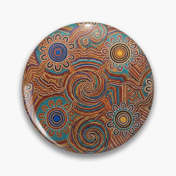 Item preview, Papunya Echoes: Abstract Central Desert Dot Art Pattern designed and sold by FreiherrPK.