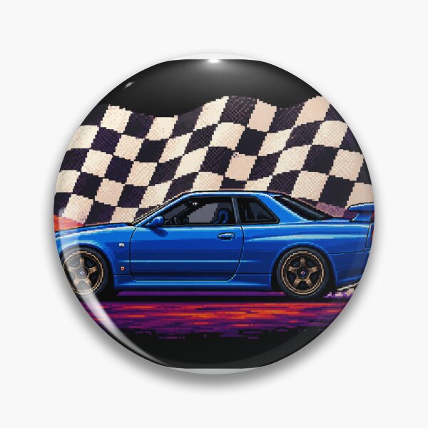 Item preview, JDM classic japanese sport car skyline pixel art designed and sold by Traceursniper.