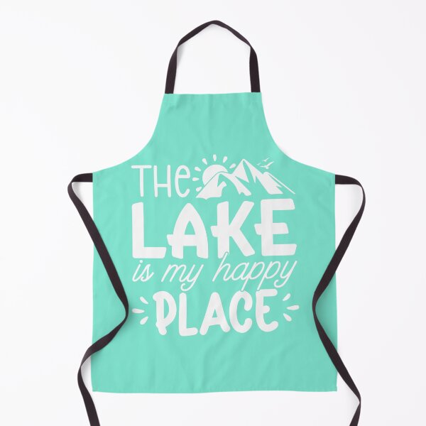Item preview, The Lake Is My Happy Place white– Peaceful Lake Life Design designed and sold by EmeraldeaArt.