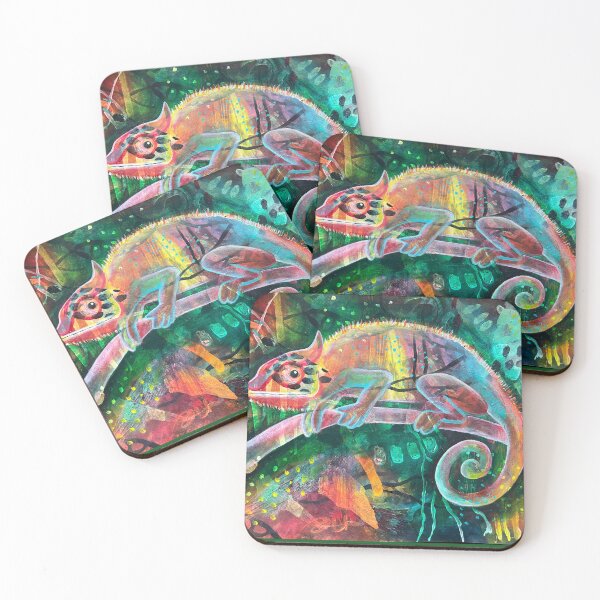 Item preview, Abstract Collage Chameleon designed and sold by Iceskater65.