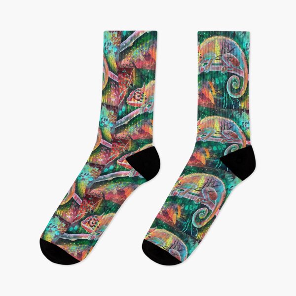 Item preview, Abstract Collage Chameleon designed and sold by Iceskater65.