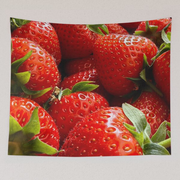Item preview, Fresh Ripe Strawberries Macro Photography designed and sold by MariaAteva.