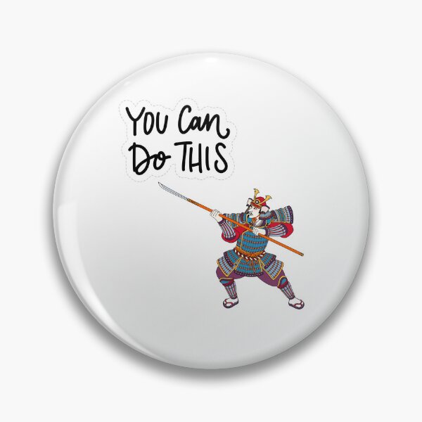 Item preview, You Can Do This Samurai Warrior Motivation Sticker | Inspirational Japanese Warrior Quote Good quote positive vibe You can do this Chinese warrior  designed and sold by JessLamunn89.
