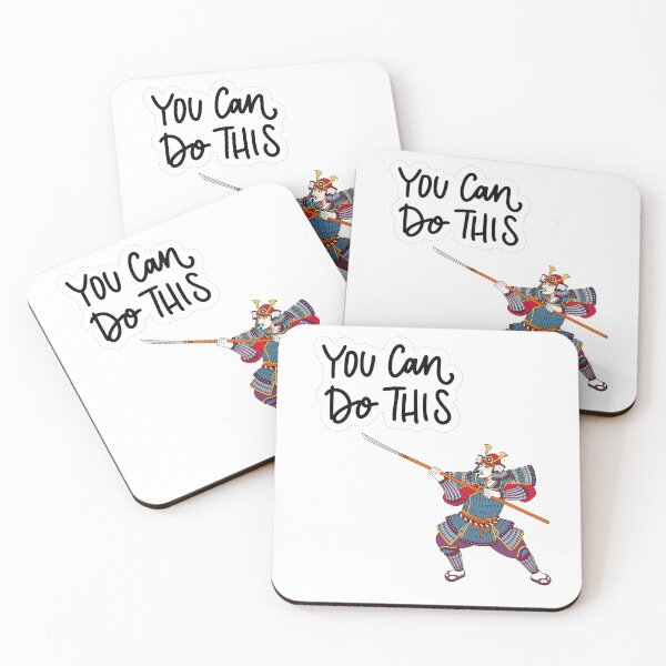 Item preview, You Can Do This Samurai Warrior Motivation Sticker | Inspirational Japanese Warrior Quote Good quote positive vibe You can do this Chinese warrior  designed and sold by JessLamunn89.
