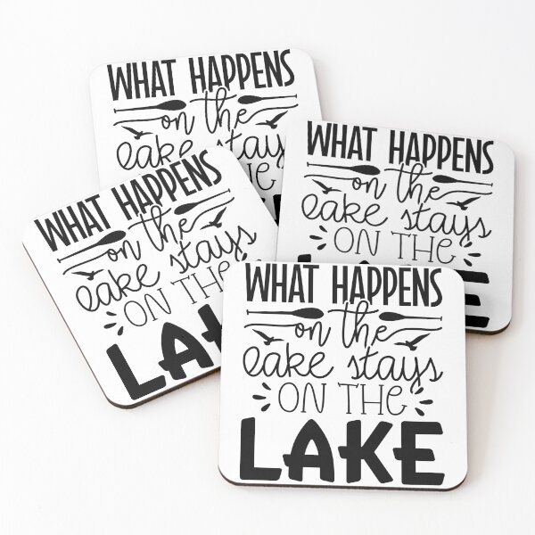 Item preview, What Happens on the Lake Stays on the Lake – Funny Lake Life Design designed and sold by EmeraldeaArt.