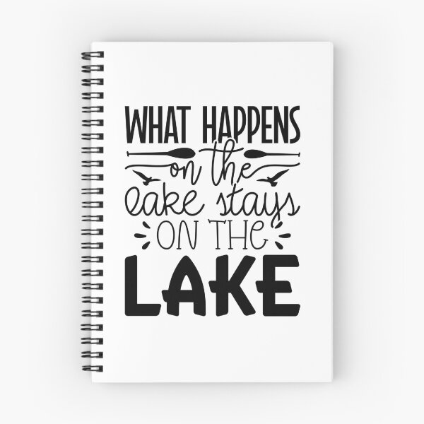 Item preview, What Happens on the Lake Stays on the Lake – Funny Lake Life Design designed and sold by EmeraldeaArt.