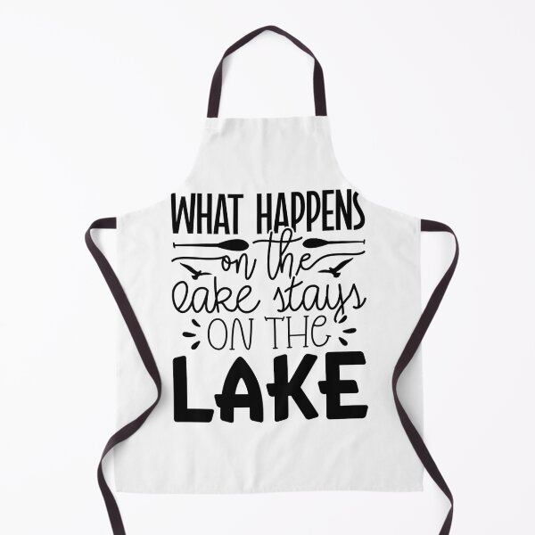 Item preview, What Happens on the Lake Stays on the Lake – Funny Lake Life Design designed and sold by EmeraldeaArt.