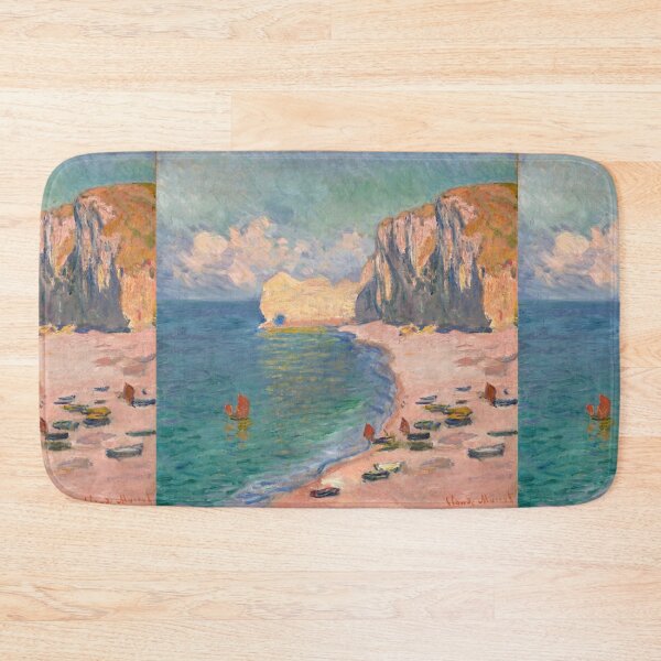 Item preview, Étretat Cliffs and Beach at Sunset designed and sold by artofuniverse.