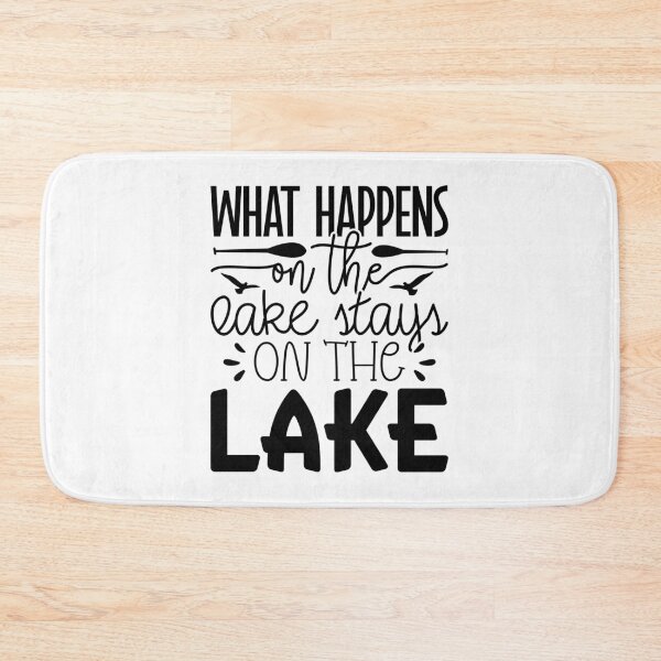 Item preview, What Happens on the Lake Stays on the Lake – Funny Lake Life Design designed and sold by EmeraldeaArt.