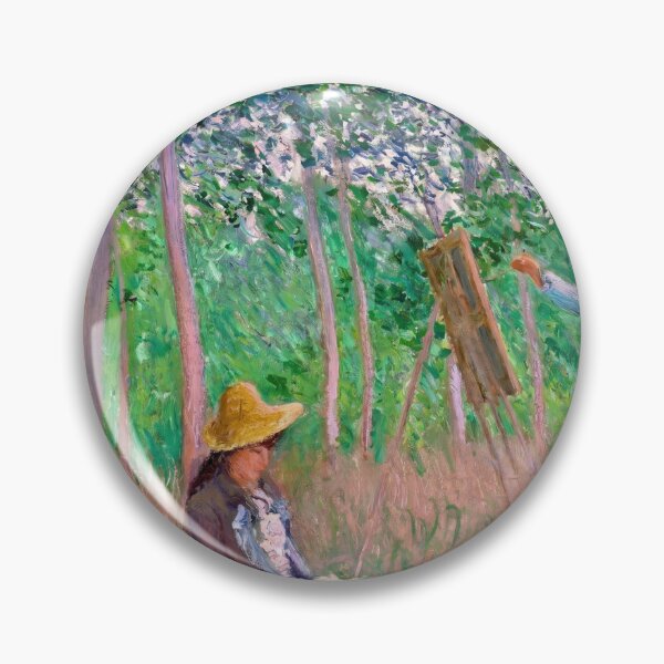 Item preview, Painter in the Sunlit Woods at Giverny designed and sold by artofuniverse.