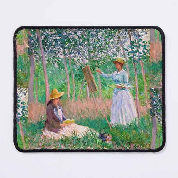 Item preview, Painter in the Sunlit Woods at Giverny designed and sold by artofuniverse.