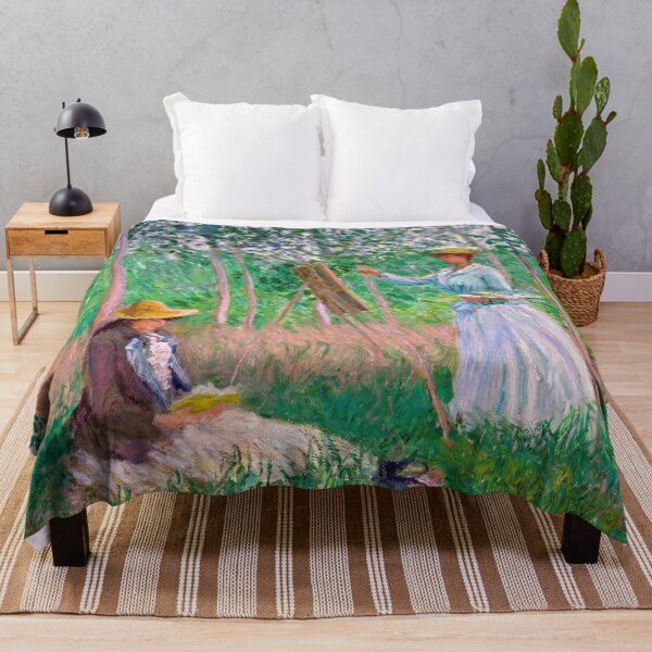 Item preview, Painter in the Sunlit Woods at Giverny designed and sold by artofuniverse.