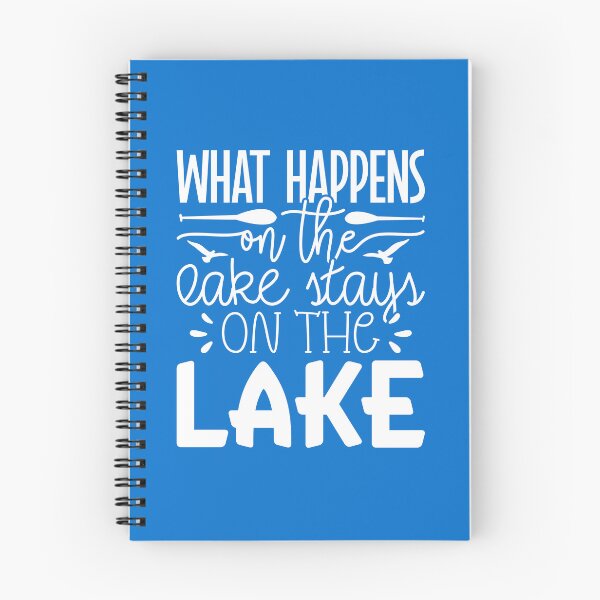 Item preview, What Happens on the Lake Stays on the Lake – Funny Lake Life white Design designed and sold by EmeraldeaArt.