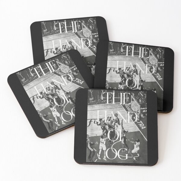 Item preview, High Angle B&W Basketball Photography With The Hand Of OG Text Overlay designed and sold by River Silva.