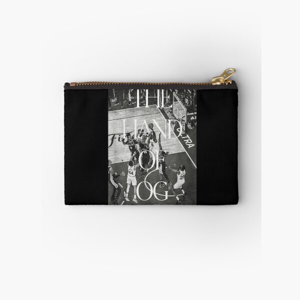 Item preview, High Angle B&W Basketball Photography With The Hand Of OG Text Overlay designed and sold by River Silva.