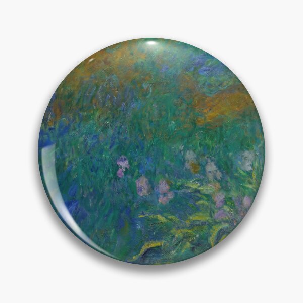Item preview, Irises in Monet's Giverny Garden designed and sold by artofuniverse.
