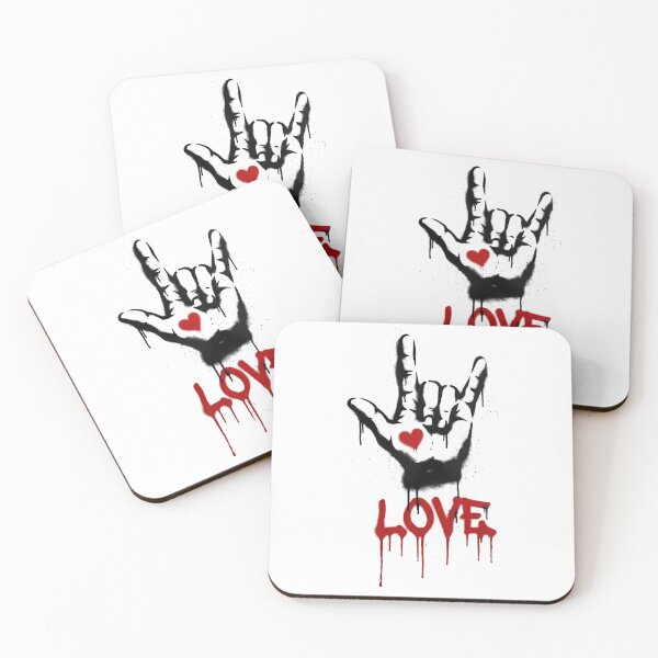 Item preview, Love , Banksy style , sign language designed and sold by CornershopTee.