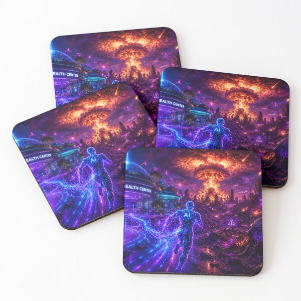 Item preview, AI Anxiety and Cybernetic Information Overload designed and sold by bbbpetr100.