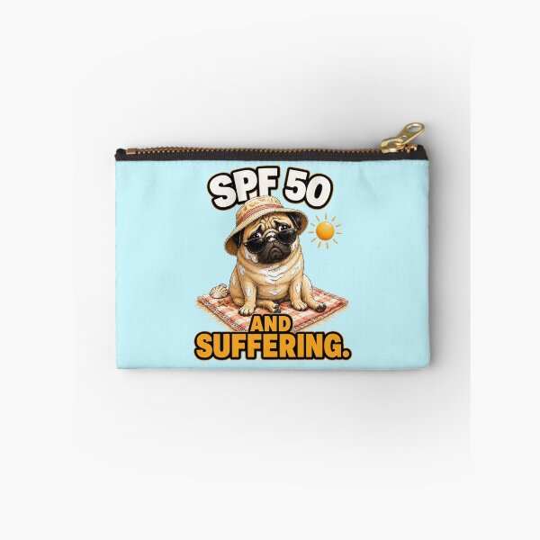 Item preview, Grumpy Pug Summer Beach Reluctant Vacation Dog Gift designed and sold by Gentlestate.
