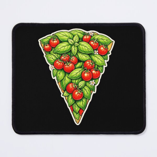 Item preview, Botanical Pizza Slice — Basil & Tomato Watercolor Sticker designed and sold by Timeless Junction.